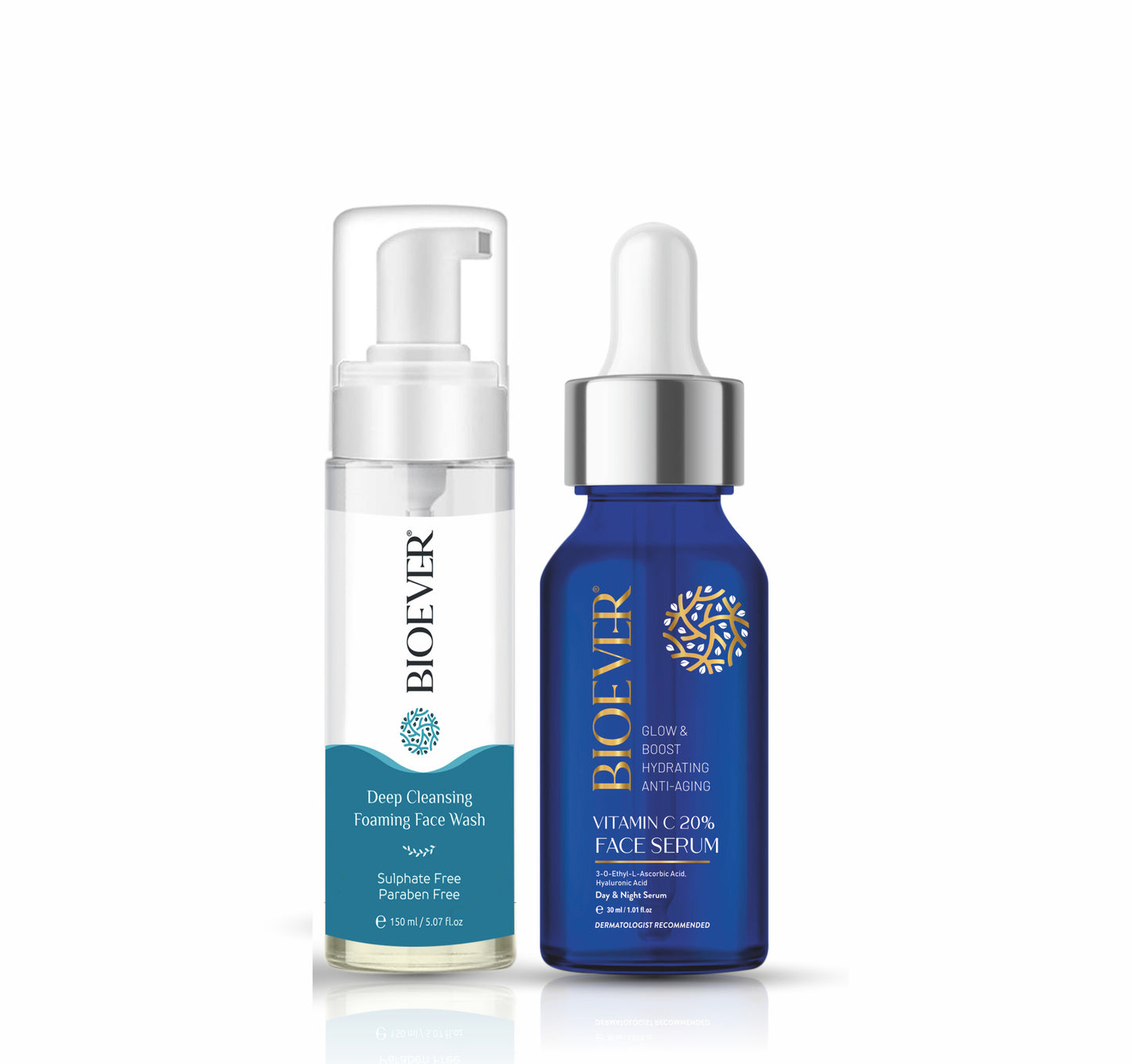 Bioever Glow & Repair Duo – Face Wash + Vitamin C Serum Combo