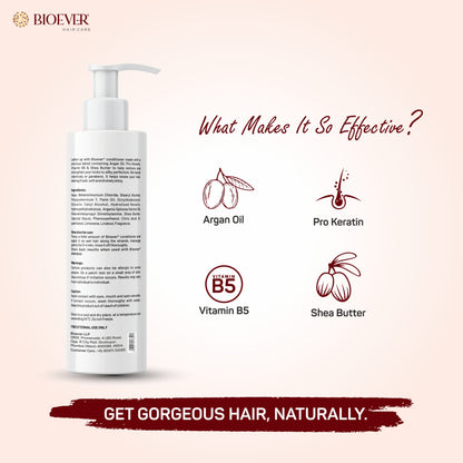 Hair Conditioner with Pro Keratin, Argan oil & Shea butter for damaged , Dry & Frizzy Hair
