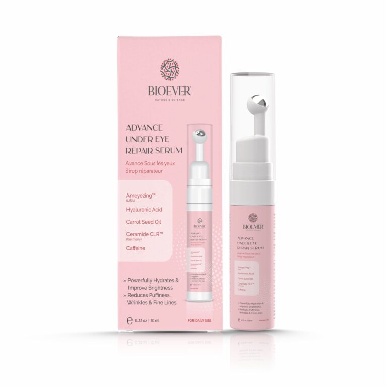 Bioever Under Eye Serum for Dark Circles, Puffiness & Fine Lines – Caffeine & Hyaluronic Acid