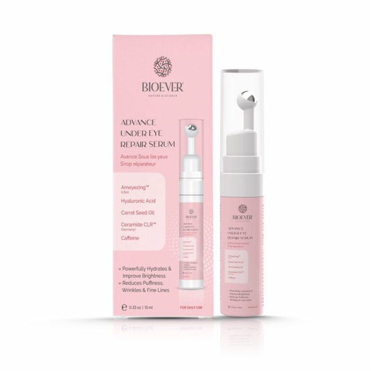 Bioever Under Eye Serum for Dark Circles, Puffiness & Fine Lines – Caffeine & Hyaluronic Acid