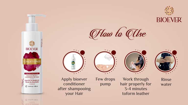 Bioever Hair Conditioner with Keratin, Argan Oil & Shea Butter – 250ml