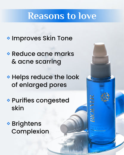 Bioever 10% Niacinamide Face Serum With Cica, Zinc PCA & Hyaluronic Acid for Clear, Blemish Free, Bright Skin. All Skin Types - 50ml