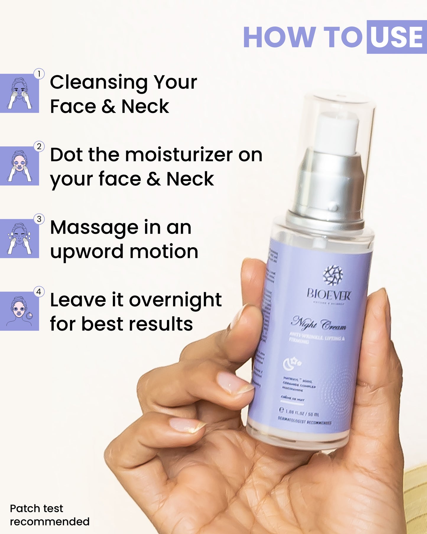 Advance Anti-Aging Night Cream with MATRIXYL 3000, Ceramide Complex and Niacinamide treats Fine lines, wrinkles, Restrong collagen, improve skin tone- 50ml